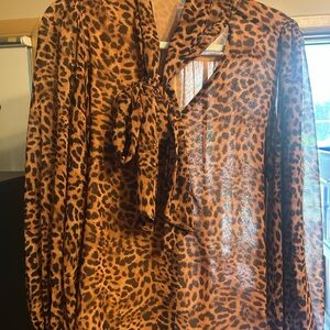 Chico's Animal Print Blouse